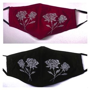 2 Double Roses Face Masks- Reusable, Comfortable
